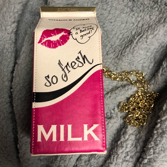 Betsey Johnson Handbags - BETSEY JOHNSON MILK CARTON CROSSBODY